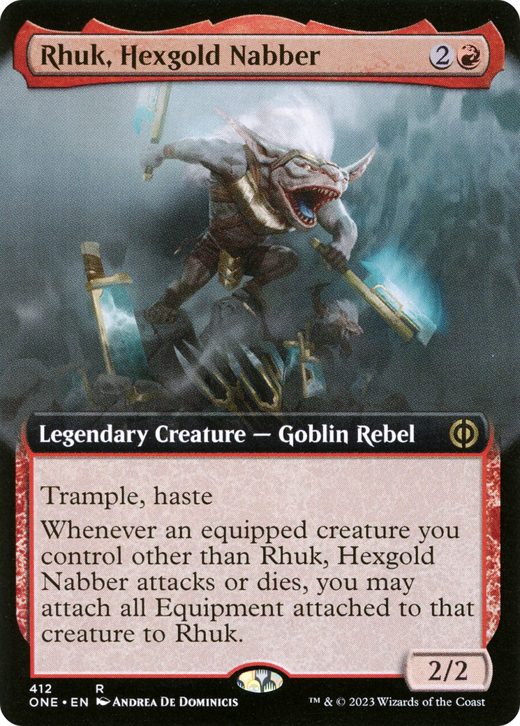Rhuk, Hexgold Nabber (Extended Art) [Phyrexia: All Will Be One] | Mega City Incorporated