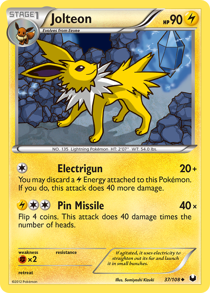 Jolteon (37/108) [Black & White: Dark Explorers] | Mega City Incorporated