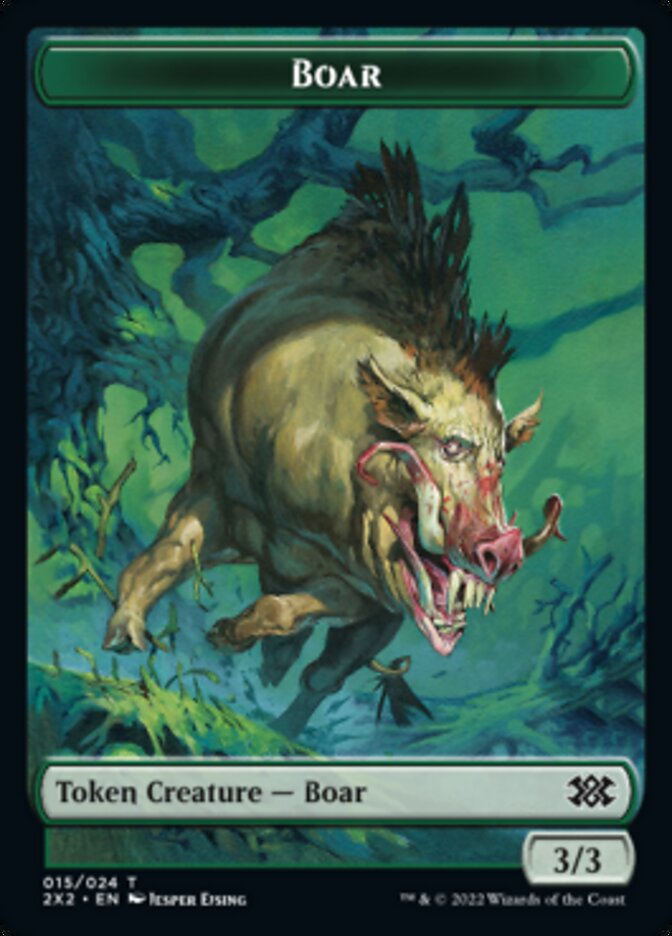 Boar // Treasure Double-sided Token [Double Masters 2022 Tokens] | Mega City Incorporated