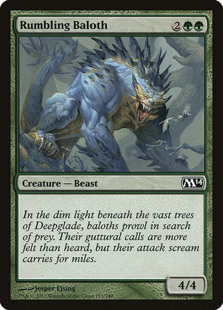 Rumbling Baloth [Magic 2014] | Mega City Incorporated