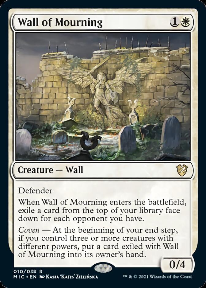 Wall of Mourning [Innistrad: Midnight Hunt Commander] | Mega City Incorporated