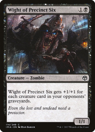 Wight of Precinct Six [Iconic Masters] | Mega City Incorporated