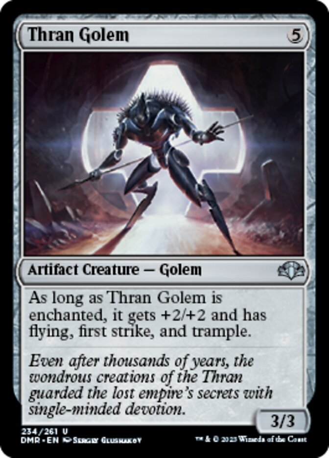 Thran Golem [Dominaria Remastered] | Mega City Incorporated