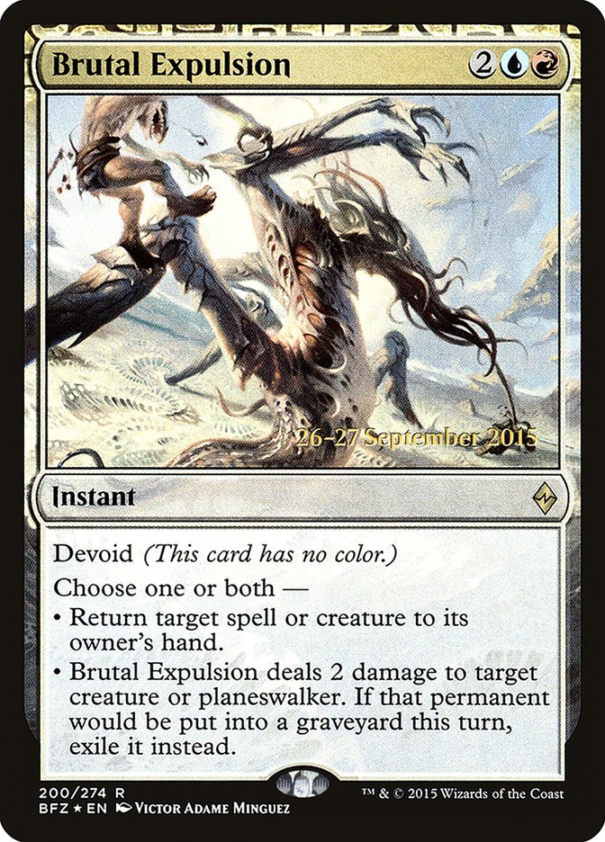 Brutal Expulsion  [Battle for Zendikar Prerelease Promos] | Mega City Incorporated