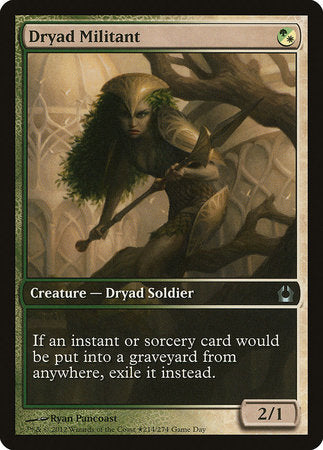 Dryad Militant [Return to Ravnica Promos] | Mega City Incorporated