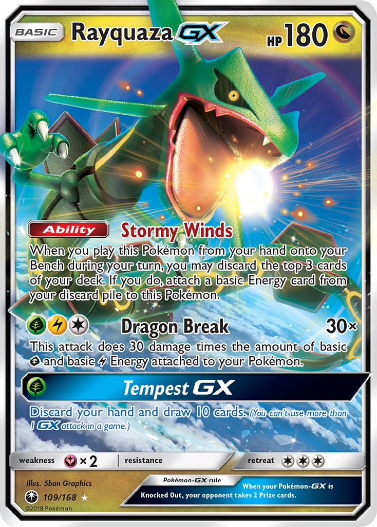 Rayquaza GX (109/168) [Sun & Moon: Celestial Storm] | Mega City Incorporated