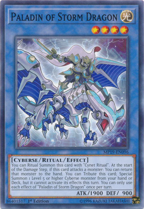 Paladin of Storm Dragon [MP19-EN096] Common | Mega City Incorporated