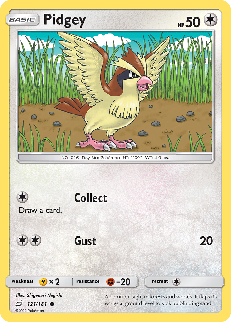 Pidgey (121/181) [Sun & Moon: Team Up] | Mega City Incorporated