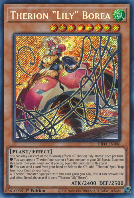 Therion Lily Borea [DIFO-EN006] Secret Rare | Mega City Incorporated