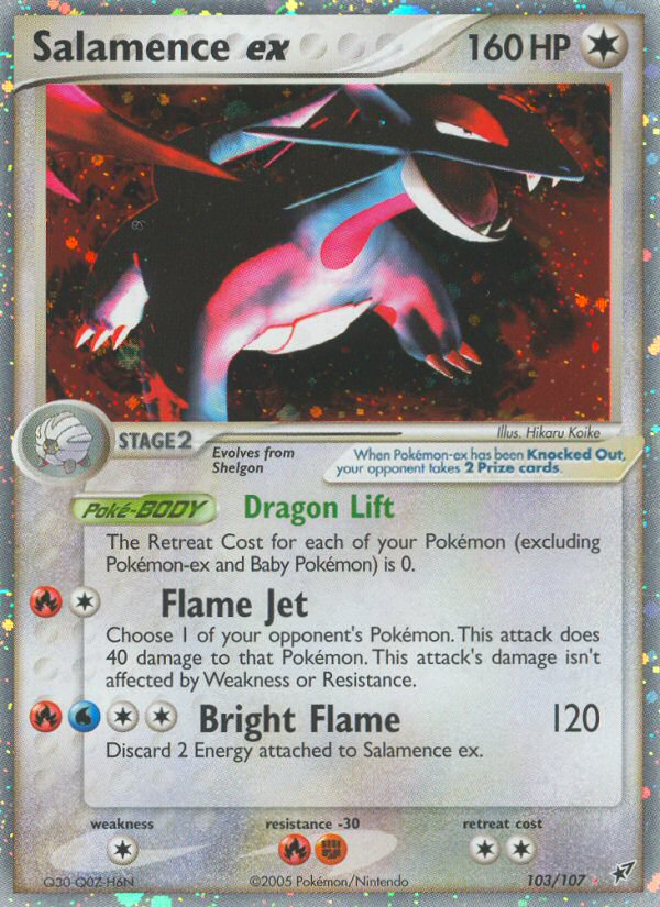 Salamence ex (103/107) [EX: Deoxys] | Mega City Incorporated