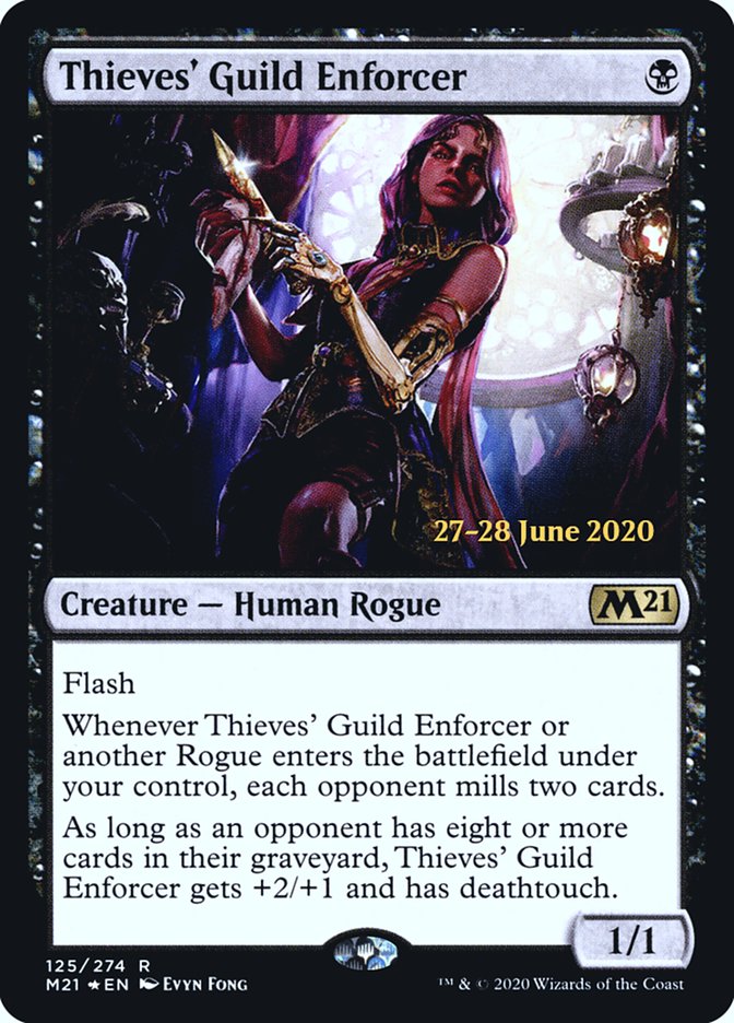 Thieves' Guild Enforcer  [Core Set 2021 Prerelease Promos] | Mega City Incorporated