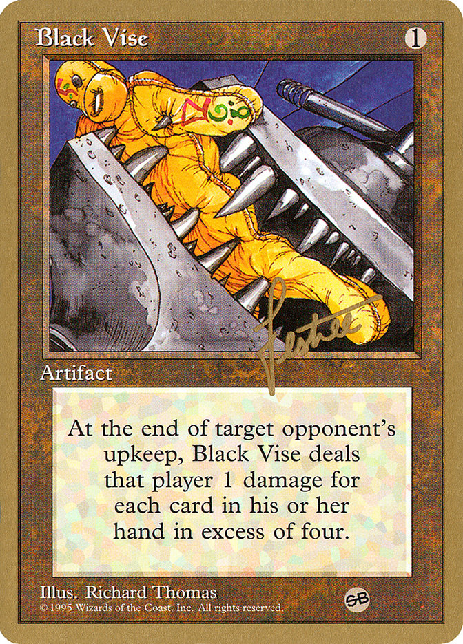 Black Vise (Bertrand Lestree) (SB) [Pro Tour Collector Set] | Mega City Incorporated