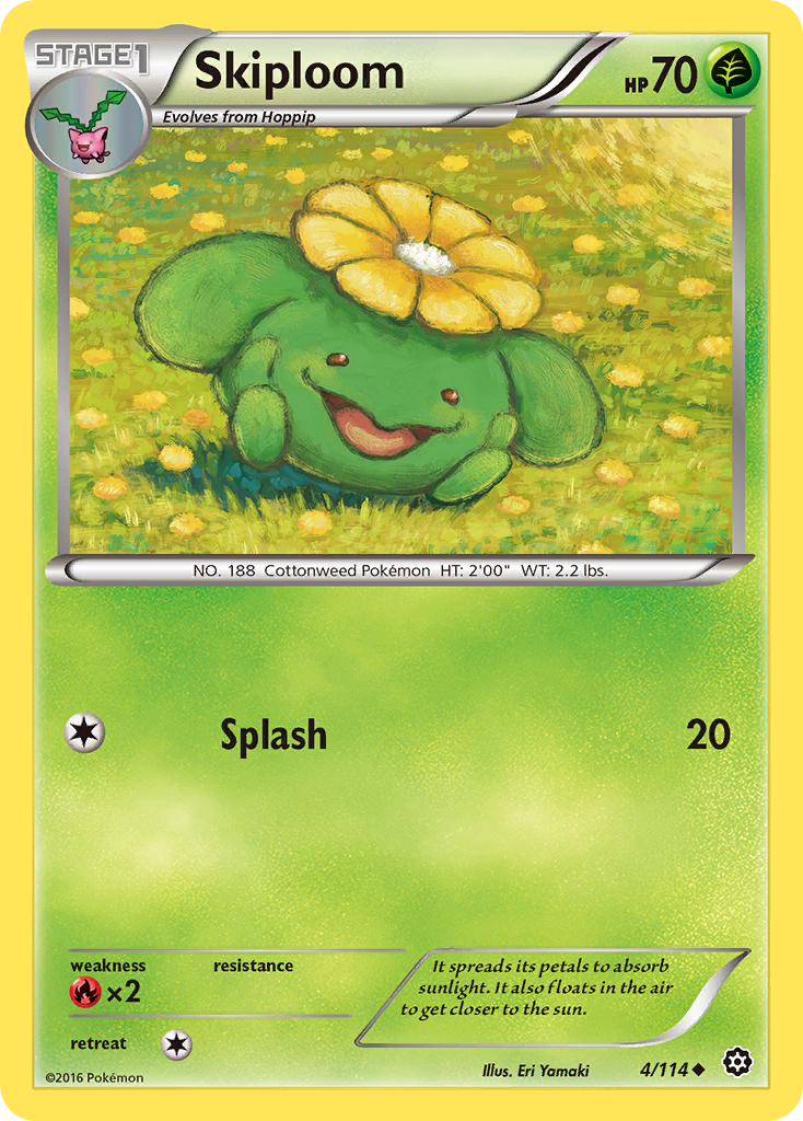 Skiploom (4/114) [XY: Steam Siege] | Mega City Incorporated