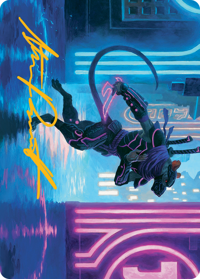 Nezumi Informant Art Card (Gold-Stamped Signature) [March of the Machine Art Series] | Mega City Incorporated