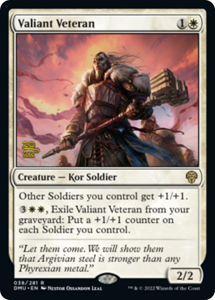 Valiant Veteran [Dominaria United Prerelease Promos] | Mega City Incorporated