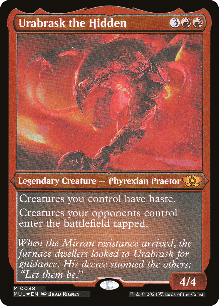 Urabrask the Hidden (Foil Etched) [Multiverse Legends] | Mega City Incorporated