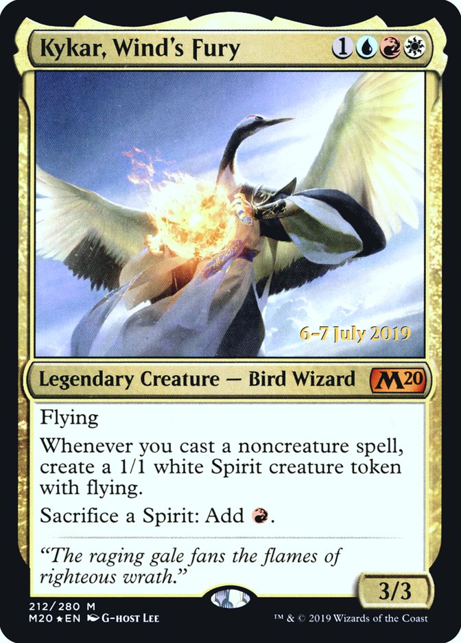 Kykar, Wind's Fury  [Core Set 2020 Prerelease Promos] | Mega City Incorporated