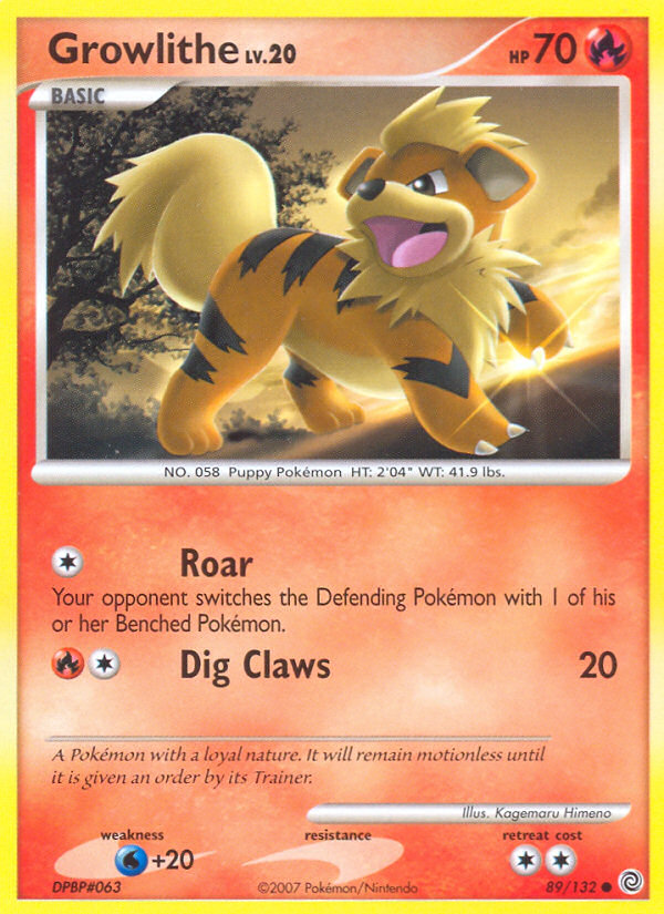 Growlithe (89/132) [Diamond & Pearl: Secret Wonders] | Mega City Incorporated