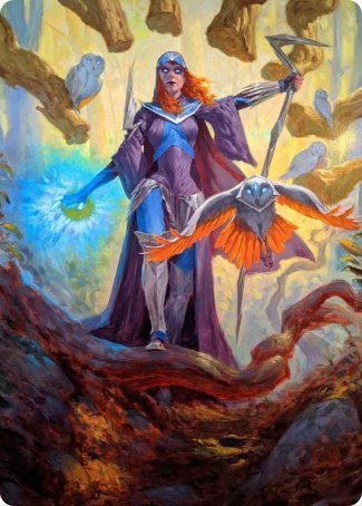 Kasmina, Enigma Sage Art Card [Strixhaven: School of Mages Art Series] | Mega City Incorporated