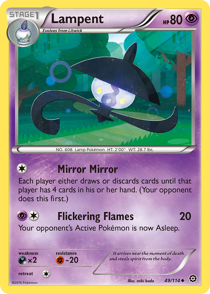 Lampent (49/114) [XY: Steam Siege] | Mega City Incorporated