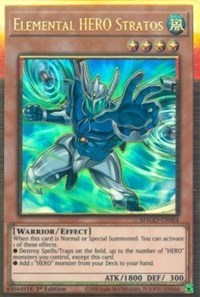 Elemental HERO Stratos (Alternate Art) [MAGO-EN004] Gold Rare | Mega City Incorporated