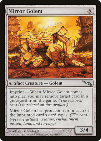 Mirror Golem [Mirrodin] | Mega City Incorporated