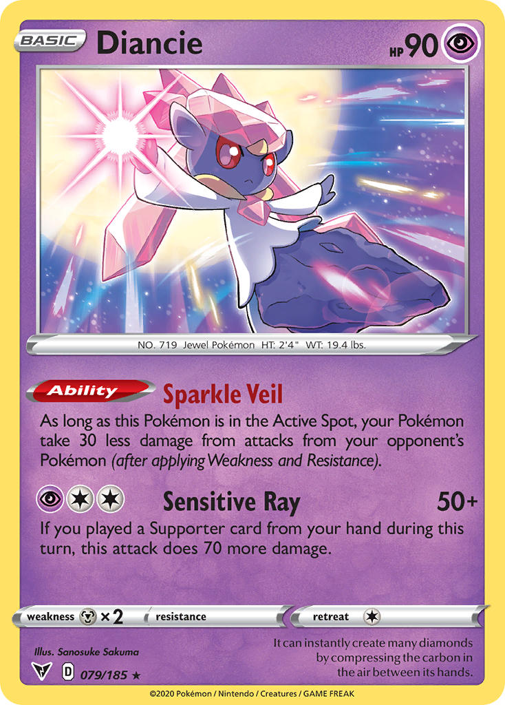 Diancie (079/185) [Sword & Shield: Vivid Voltage] | Mega City Incorporated