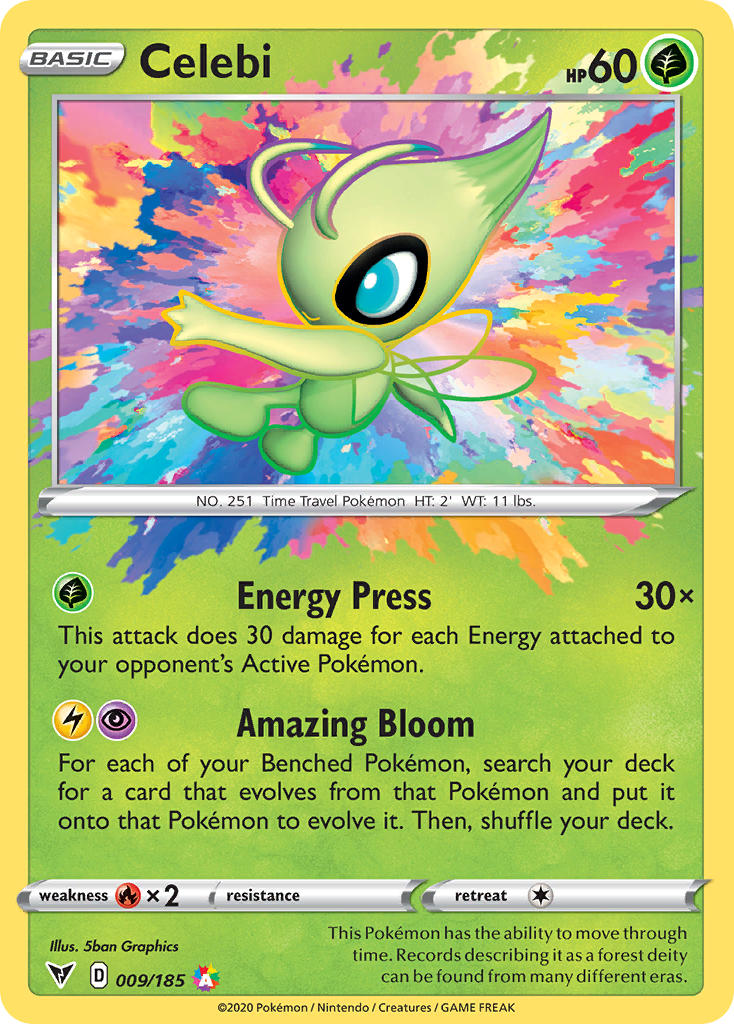 Celebi (009/185) [Sword & Shield: Vivid Voltage] | Mega City Incorporated