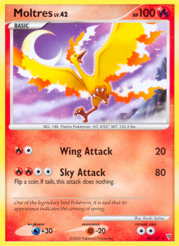 Moltres (36/147) [Platinum: Supreme Victors] | Mega City Incorporated