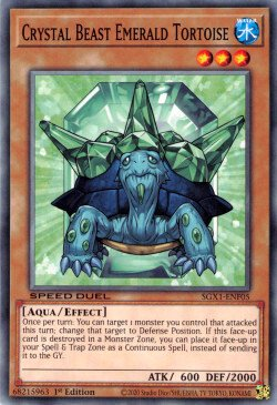 Crystal Beast Emerald Tortoise [SGX1-ENF05] Common | Mega City Incorporated