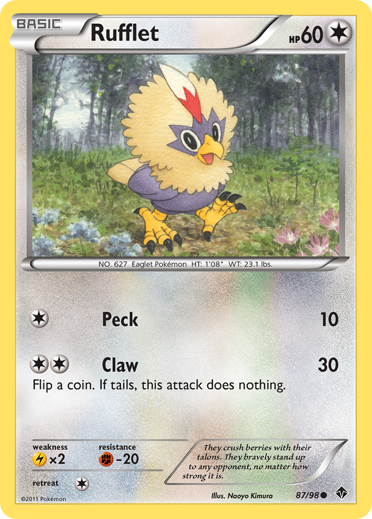 Rufflet (87/98) [Black & White: Emerging Powers] | Mega City Incorporated