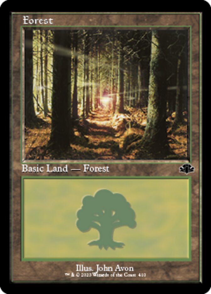 Forest (410) (Retro) [Dominaria Remastered] | Mega City Incorporated