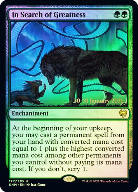 In Search of Greatness  [Kaldheim Prerelease Promos] | Mega City Incorporated