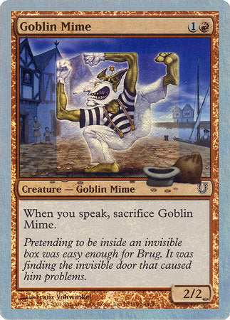 Goblin Mime (Alternate Foil) [Unhinged] | Mega City Incorporated