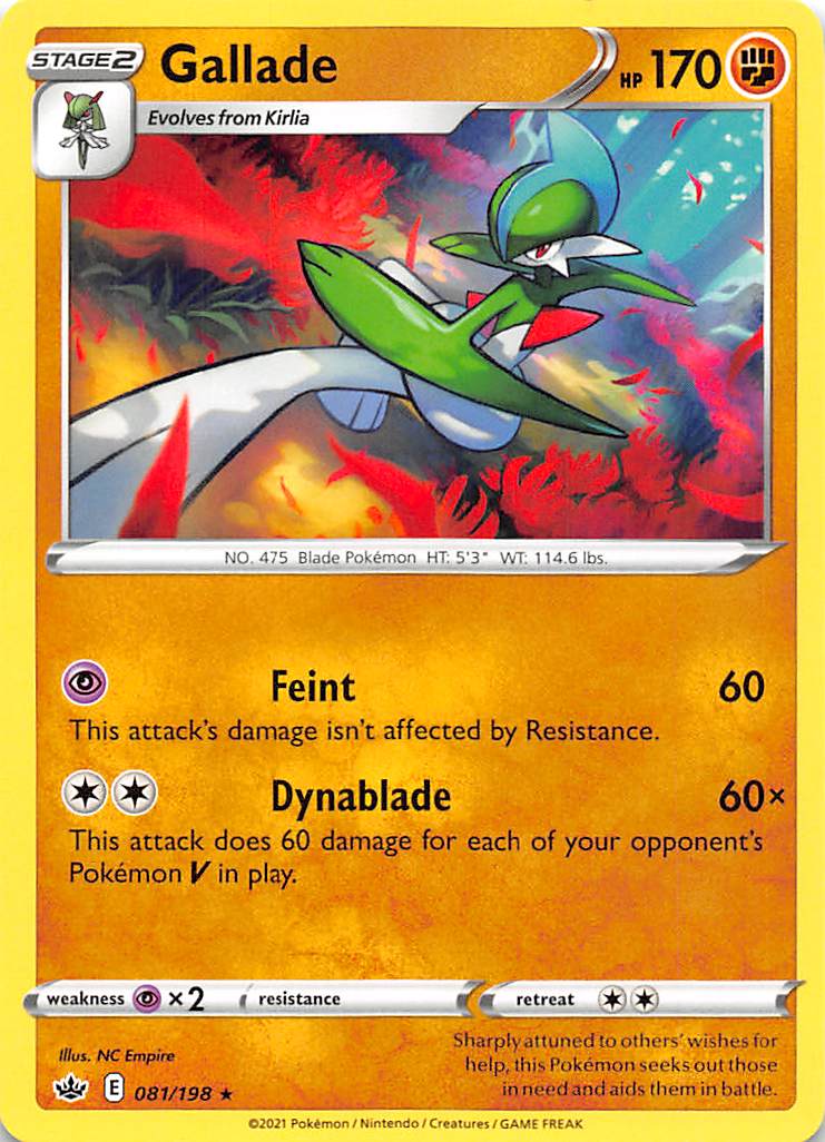 Gallade (081/198) [Sword & Shield: Chilling Reign] | Mega City Incorporated