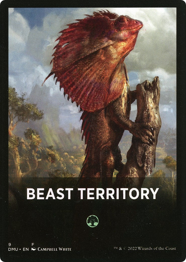 Beast Territory Theme Card [Dominaria United Tokens] | Mega City Incorporated