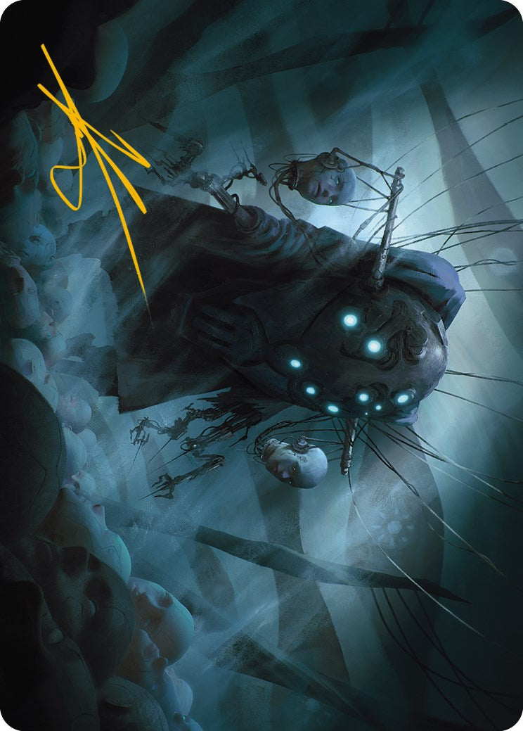 Meldweb Curator Art Card (Gold-Stamped Signature) [Phyrexia: All Will Be One Art Series] | Mega City Incorporated
