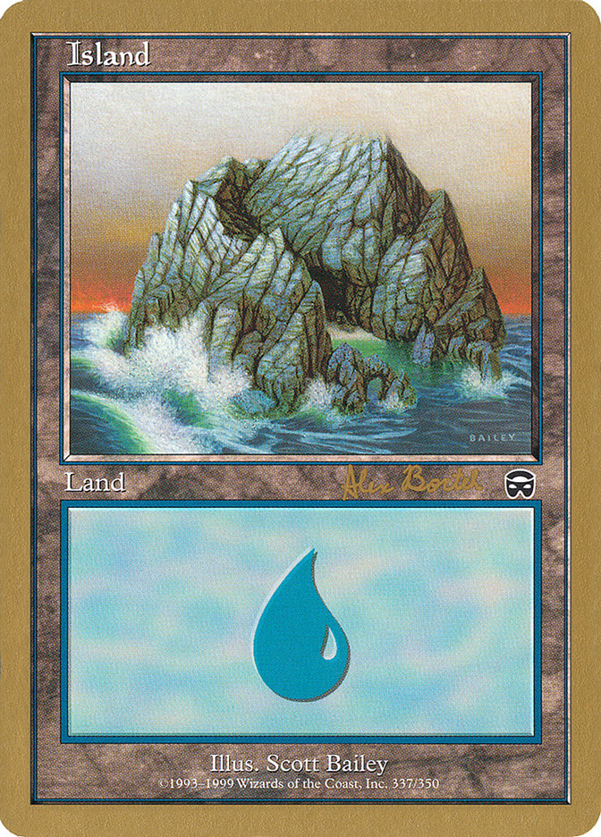 Island (ab337a) (Alex Borteh) [World Championship Decks 2001] | Mega City Incorporated