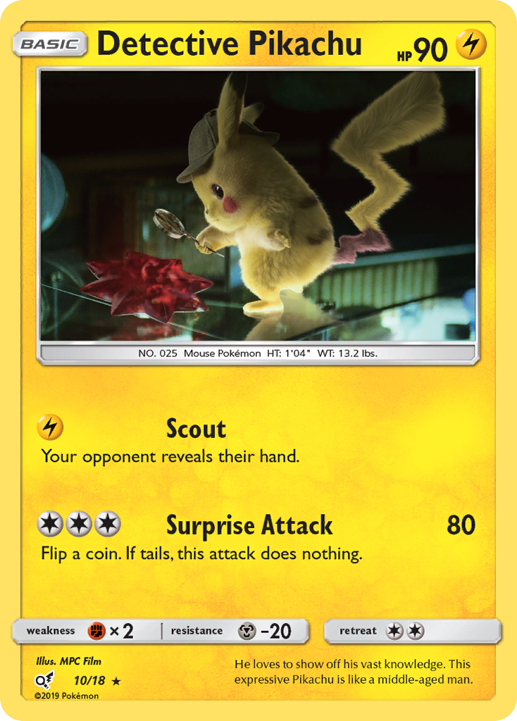 Detective Pikachu (10/18) [Sun & Moon: Detective Pikachu] | Mega City Incorporated