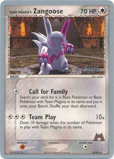 Team Magma's Zangoose (23/95) (Magma Spirit - Tsuguyoshi Yamato) [World Championships 2004] | Mega City Incorporated