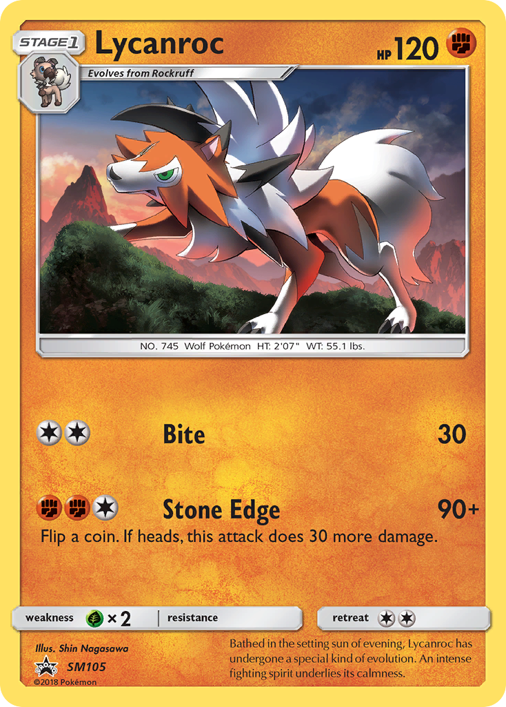 Lycanroc (SM105) [Sun & Moon: Black Star Promos] | Mega City Incorporated