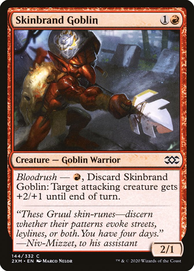 Skinbrand Goblin [Double Masters] | Mega City Incorporated