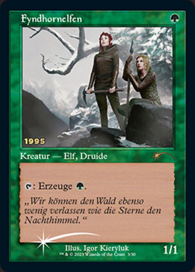 Fyndhornelfen (Fyndhorn Elves) [30th Anniversary Promos] | Mega City Incorporated