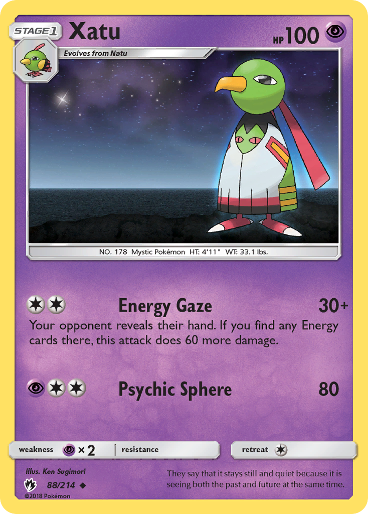 Xatu (88/214) [Sun & Moon: Lost Thunder] | Mega City Incorporated