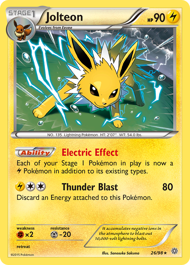 Jolteon (26/98) [XY: Ancient Origins] | Mega City Incorporated