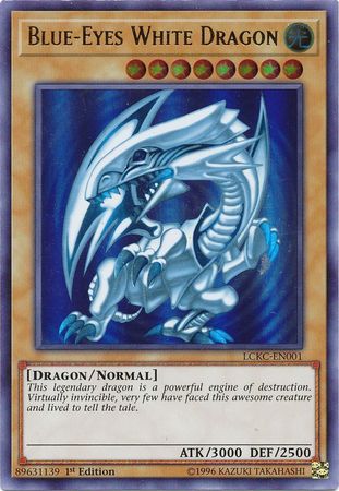 Blue-Eyes White Dragon (Version 2) [LCKC-EN001] Ultra Rare | Mega City Incorporated