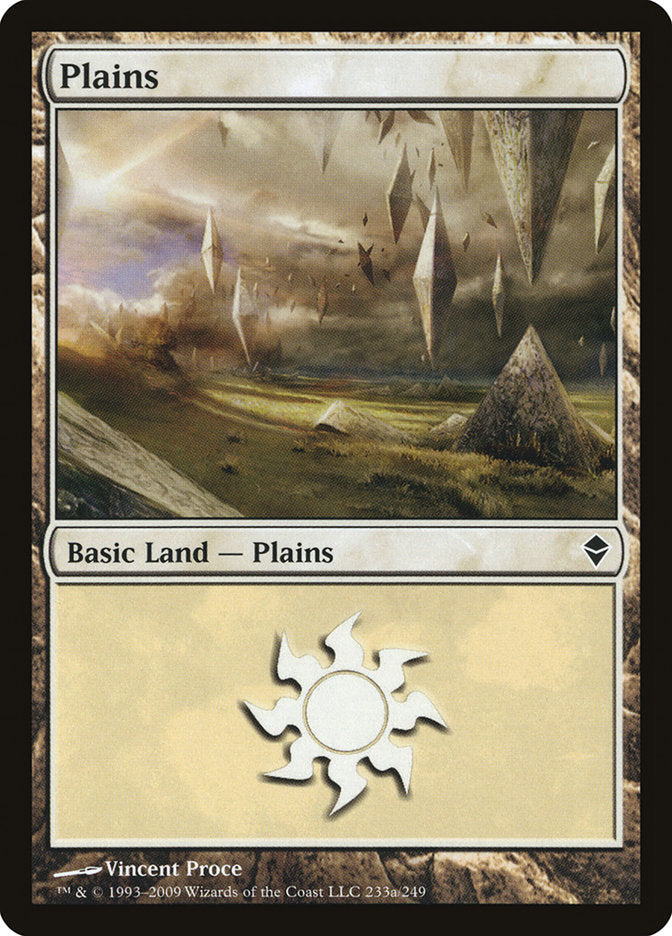 Plains (233a) [Zendikar] | Mega City Incorporated