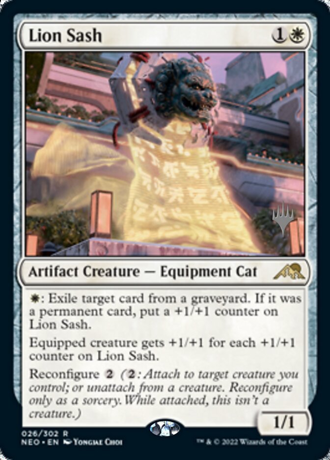 Lion Sash (Promo Pack) [Kamigawa: Neon Dynasty Promos] | Mega City Incorporated