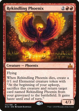 Rekindling Phoenix [Rivals of Ixalan] | Mega City Incorporated