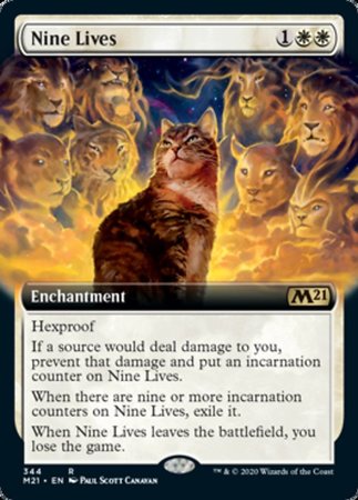 Nine Lives (Extended Art) [Core Set 2021] | Mega City Incorporated